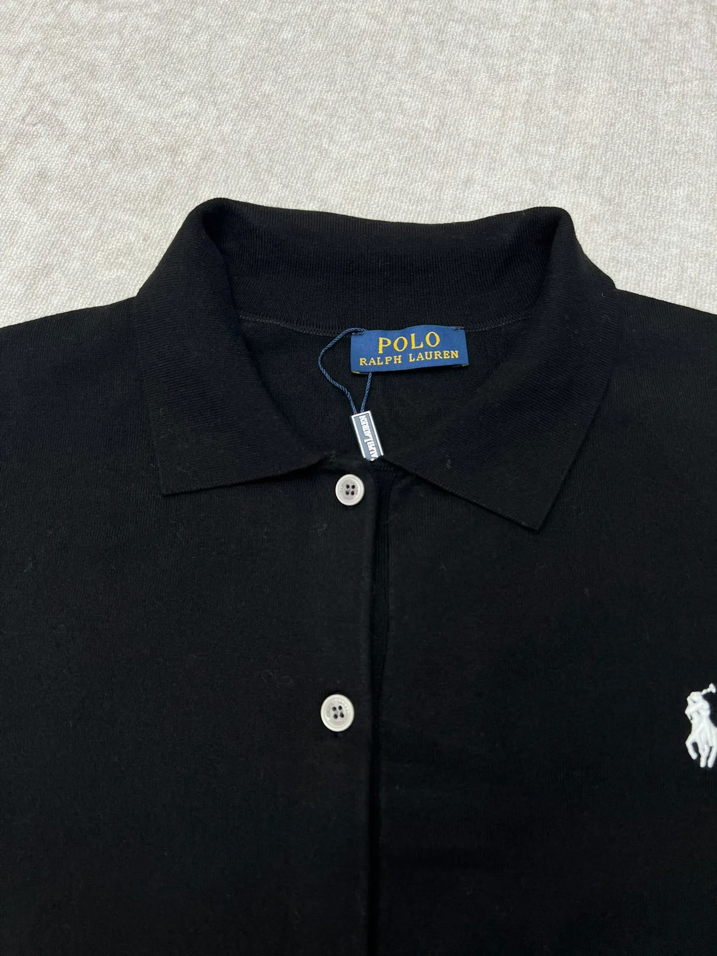 🅿️500 polo 25ss new slim fit polo collar knitted cardigan with classic embroidery on the chest. High version. Size: S.M.L.XL.